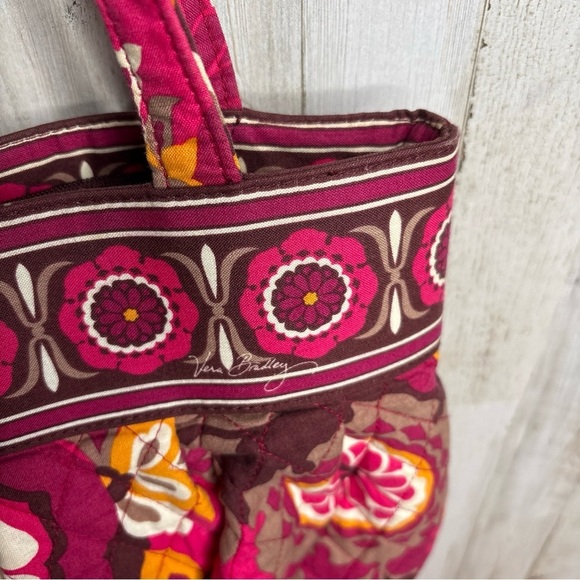 Vera Bradley Carnaby Floral Tote Shoulder Bag Handbag Purse - Picture 7 of 16